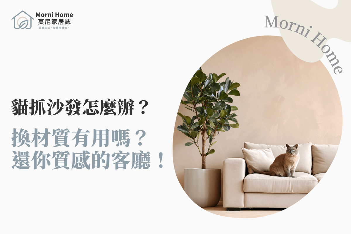 貓抓沙發怎麼辦？換材質有用嗎？還你質感的客廳！