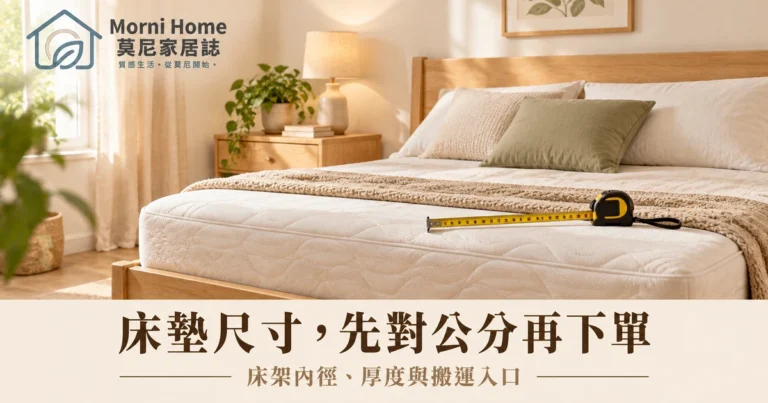 床墊尺寸怎麼選？公分規格、床架內徑與搬運條件完整核對指南