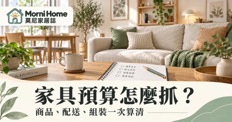 家具預算怎麼抓？商品配送組裝總費用與採購順序的完整規劃指南