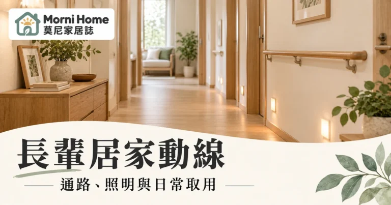 長輩居家動線怎麼規劃？走道照明與日常取物的完整檢查指南