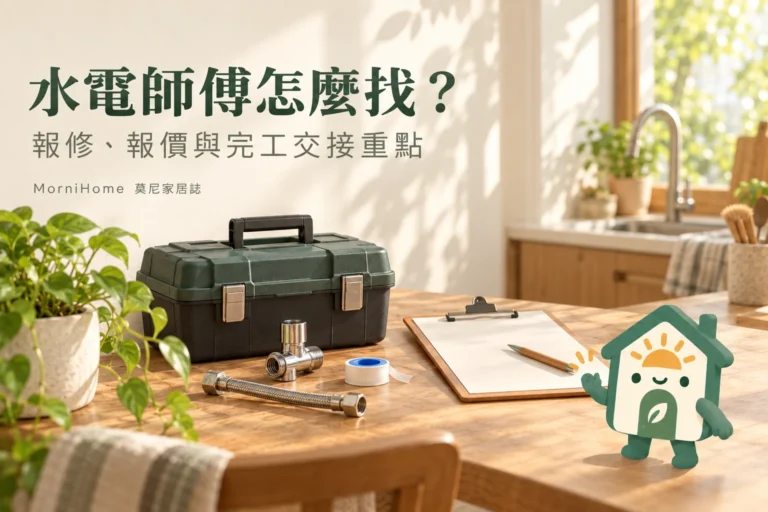 水電師傅怎麼找？報修、報價與驗收的5個篩選重點