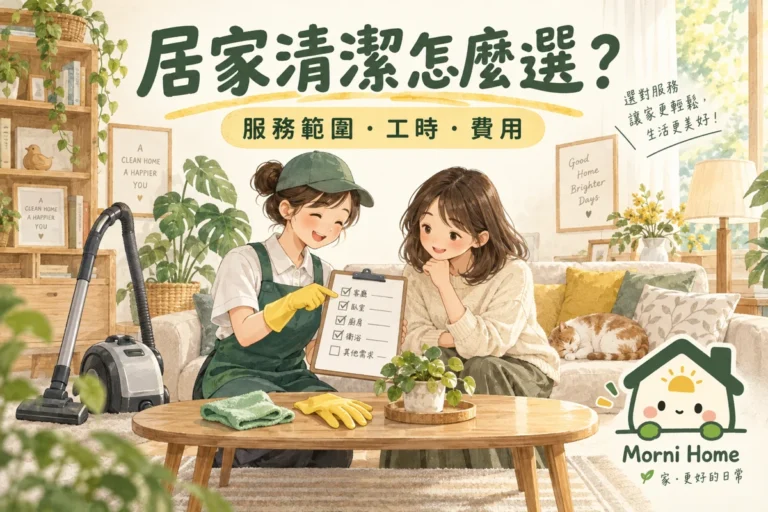居家清潔推薦怎麼選？北中南服務範圍與方案比較