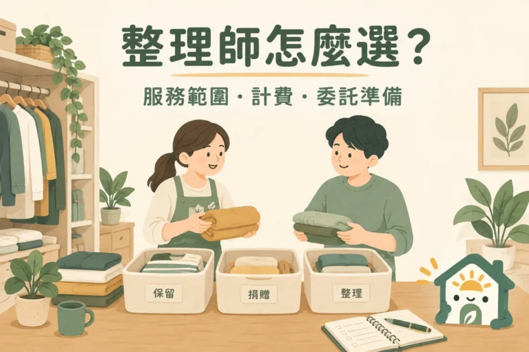 整理師怎麼選?到府服務、計費與委託準備比較指南