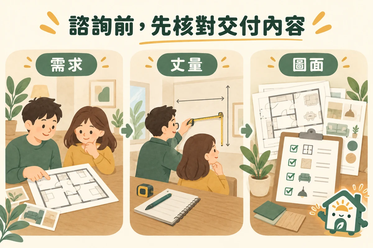 室內設計諮詢前核對需求、丈量與交付圖面的三步驟