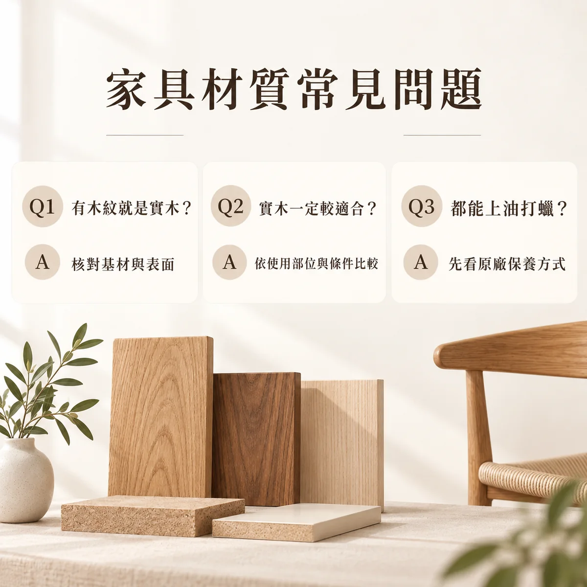 木紋實木板材及上油打蠟保養常見問題