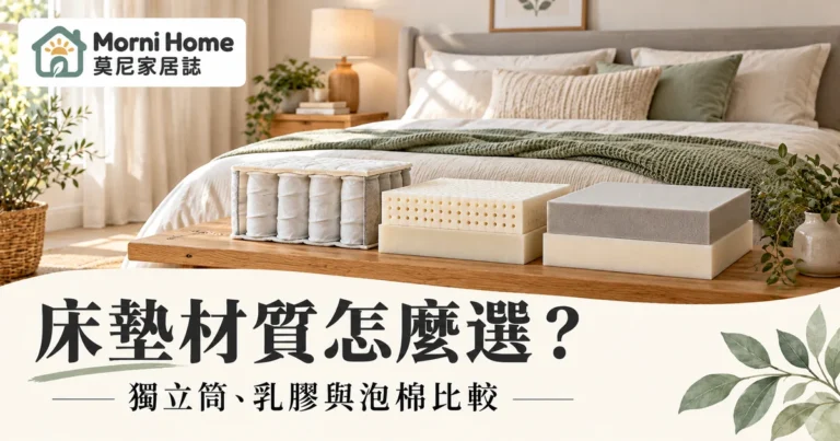 床墊材質比較怎麼看?獨立筒乳膠泡棉分層規格與試躺完整指南