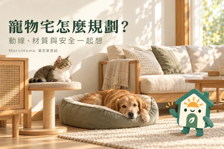 寵物宅怎麼規劃？動線、材質、收納與居家安全指南
