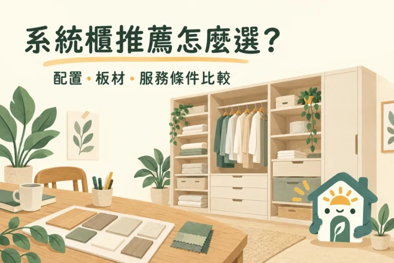 系統櫃推薦怎麼選?訂製規劃與模組衣櫃的比較清單