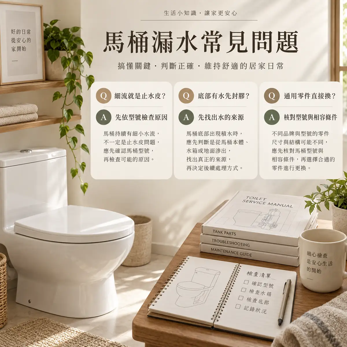 馬桶細流水跡封膠與通用零件相容性的常見問題