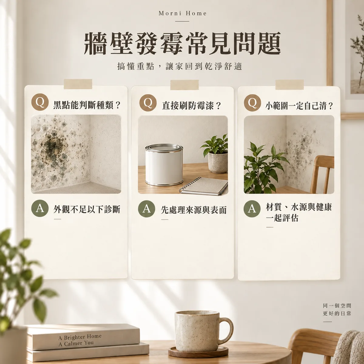 牆面黑點辨識直接刷漆與自行清理的常見問題