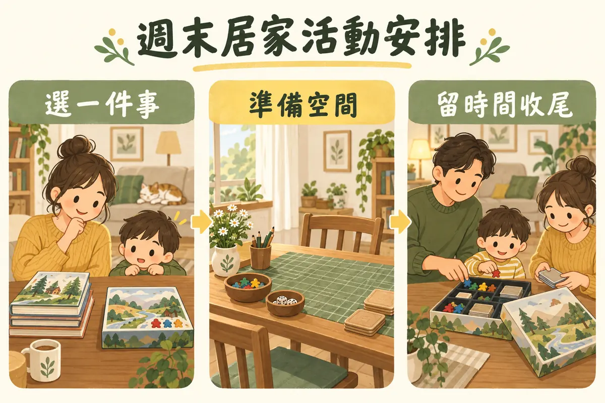 週末選一件事準備空間與留時間收尾三步驟