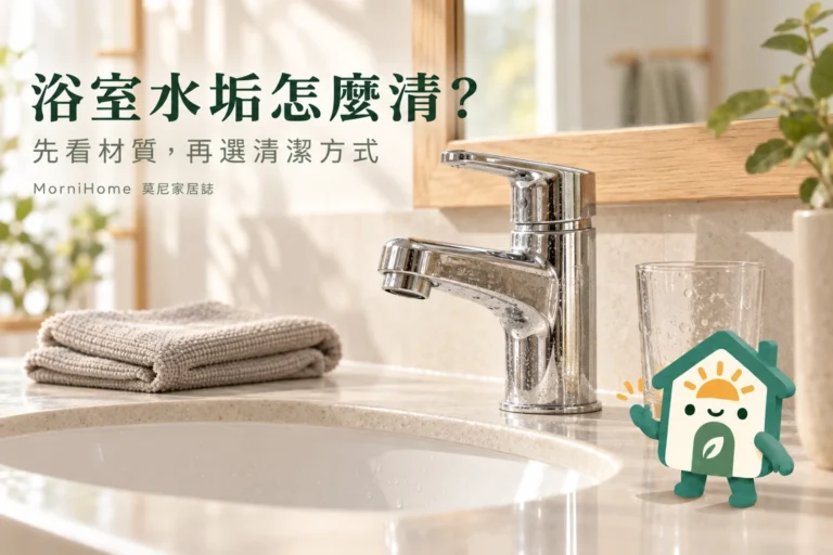 浴室水垢清潔怎麼做？2款除垢清潔劑、材質限制與操作順序