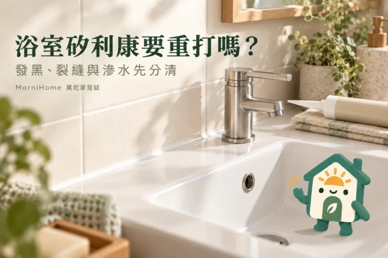 浴室矽利康何時要重打？發黑、裂縫與漏水的處理分流