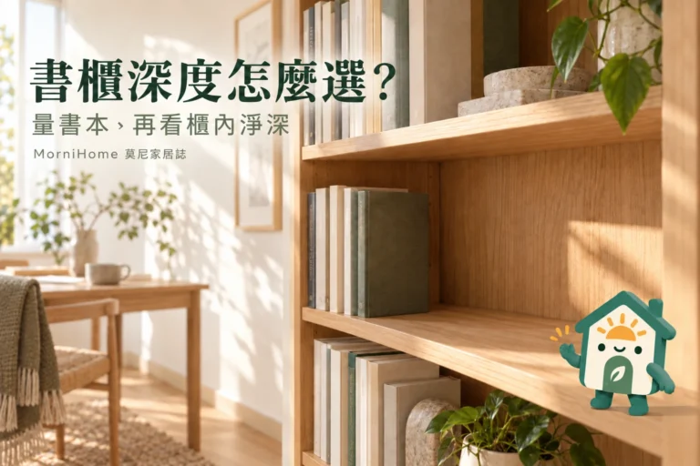 書櫃深度怎麼選？書本、畫冊與雙排收納的丈量算例