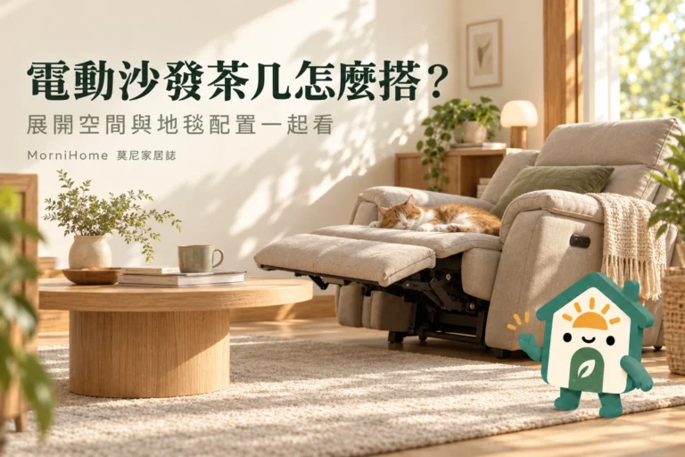 電動沙發茶几與地毯怎麼搭？展開空間與三種配置比較