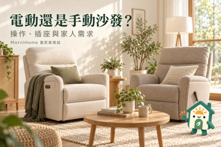 電動沙發與手動沙發比較：操作、插座與家人使用需求怎麼選？