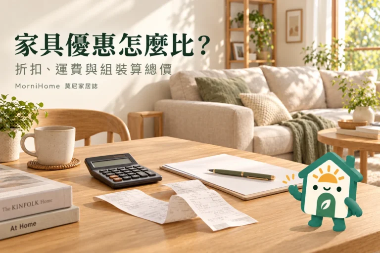 家具優惠怎麼比？折扣、運費與組裝的總價計算表