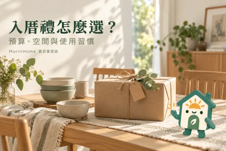 搬家入厝禮送什麼？依預算、空間與收禮人習慣挑實用禮物