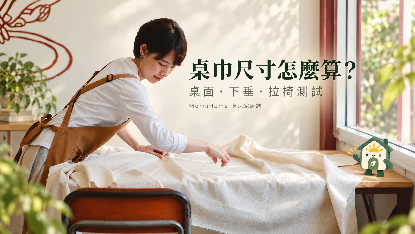 桌巾尺寸：莫尼家居誌品牌情境封面