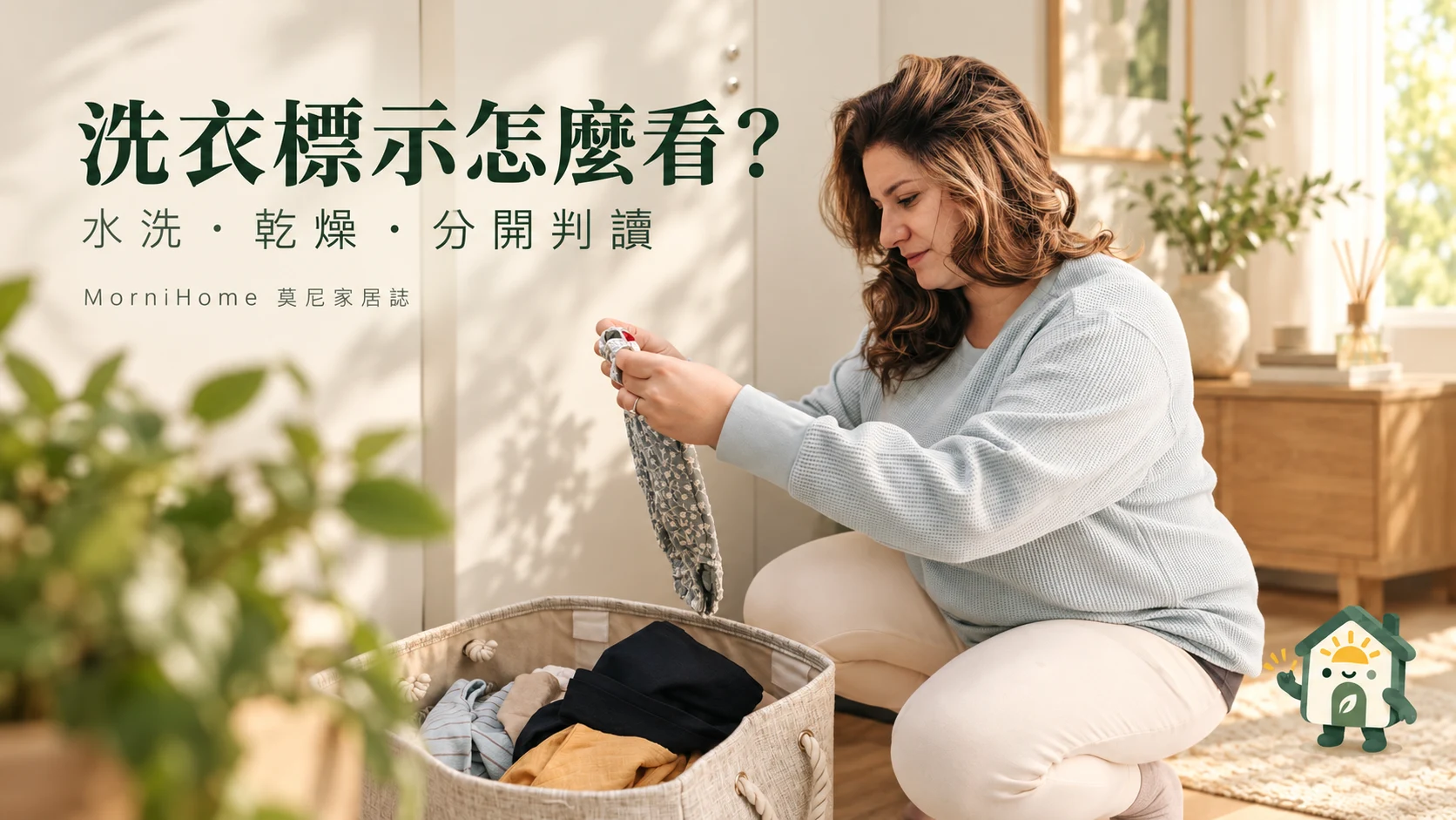 洗衣標示怎麼看：莫尼家居誌品牌情境封面