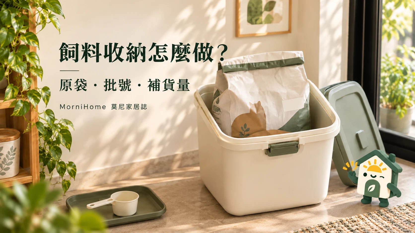 寵物飼料收納：莫尼家居誌品牌情境封面