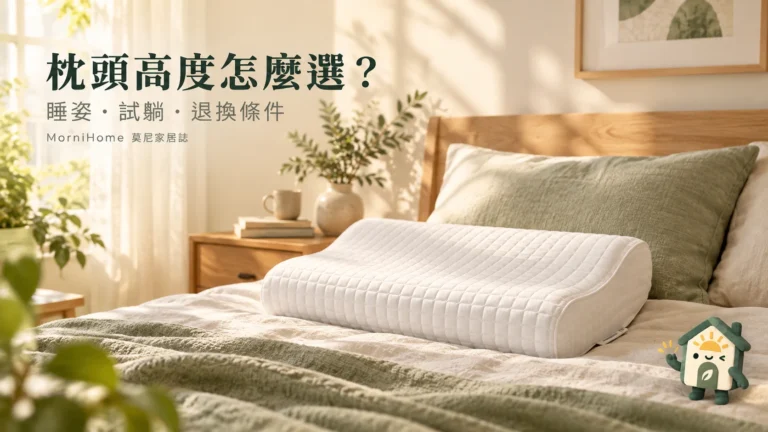 枕頭高度怎麼選?仰睡側睡試躺、9與11公分的判斷方法