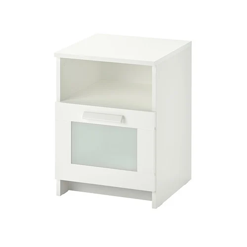 IKEA BRIMNES白色床邊桌00354063官方圖