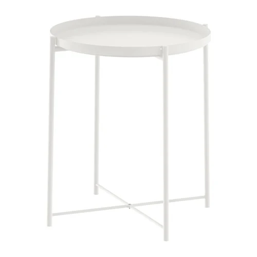 IKEA GLADOM白色托盤桌50337820官方圖