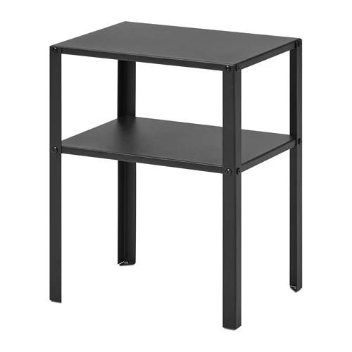 IKEA KNARREVIK黑色床邊桌80576319官方圖