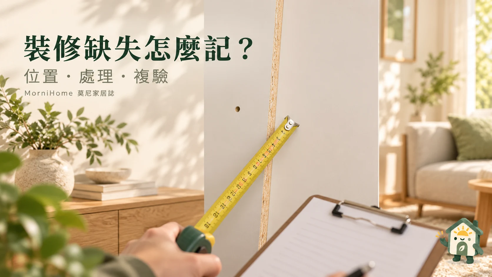 裝修驗收缺失單：莫尼家居誌情境封面
