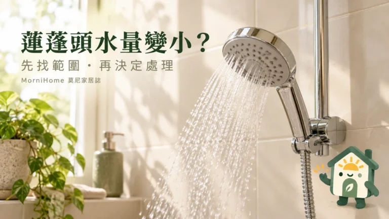 蓮蓬頭水量變小怎麼辦？先分供水、軟管與噴孔問題