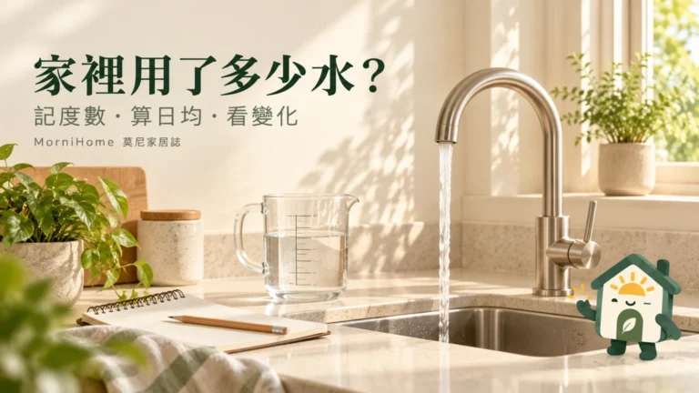 居家用水量怎麼算？水表差額、居住天數與異常比較
