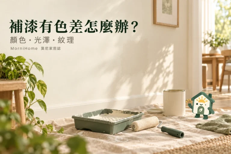 牆面補漆色差怎麼辦？分清顏色、光澤與紋理再修補