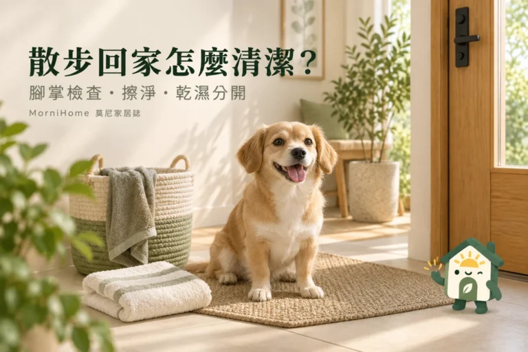 狗狗散步回家怎麼清潔?腳掌檢查與玄關乾濕分區