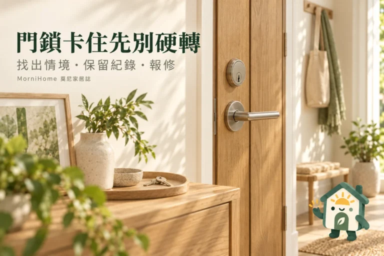 門鎖卡住先做什麼？鑰匙、門框與電子鎖的報修判斷