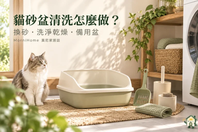 貓砂盆清洗怎麼做？換砂、清洗乾燥與備用盆安排