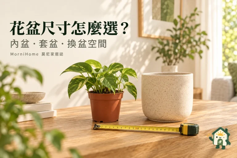 花盆尺寸怎麼選?內盆、套盆與換盆空間的判斷方法