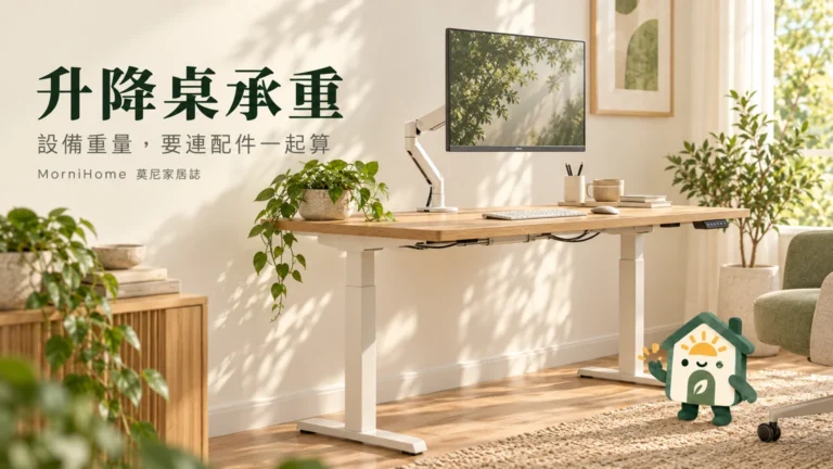升降桌承重怎麼算?螢幕支架、桌下配件與升降前檢查