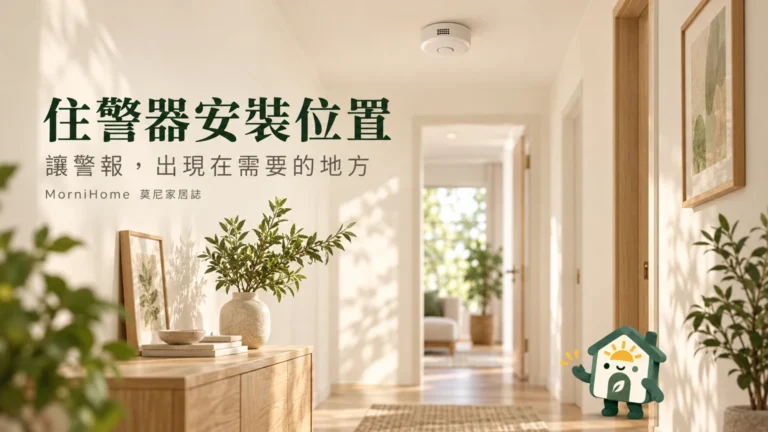 住警器安裝位置怎麼選？臥室、廚房與出風口距離