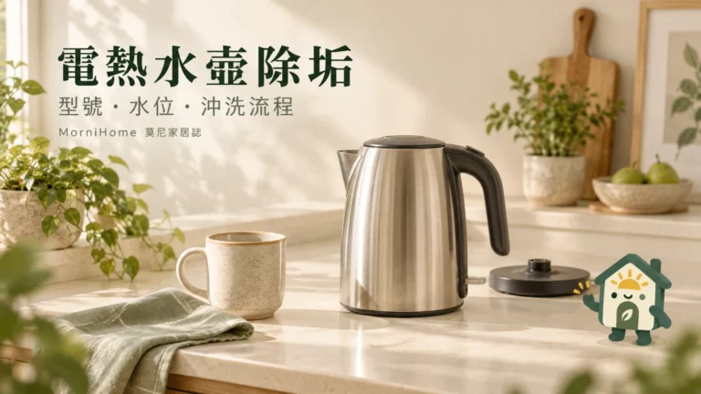 電熱水壺除垢怎麼做？先核對型號與除垢後沖洗流程