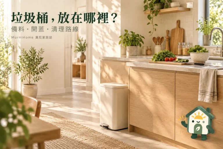 廚房垃圾桶位置怎麼安排？備料、開蓋與倒垃圾動線