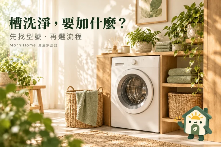 洗衣機槽洗淨要加清潔劑嗎？用型號找對空桶保養流程