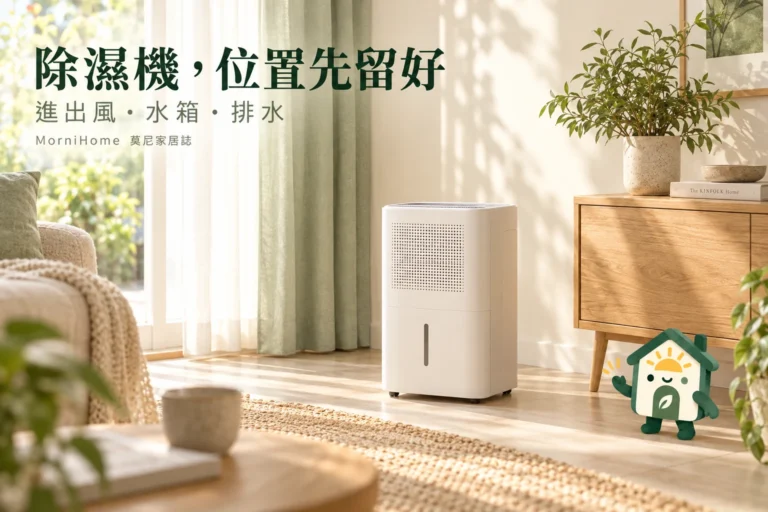 除濕機擺放怎麼安排？進出風、水箱與連續排水空間