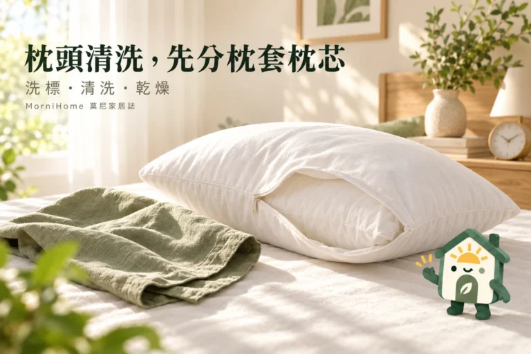 枕頭清洗怎麼做？枕套、可洗枕芯與不可洗泡棉分開