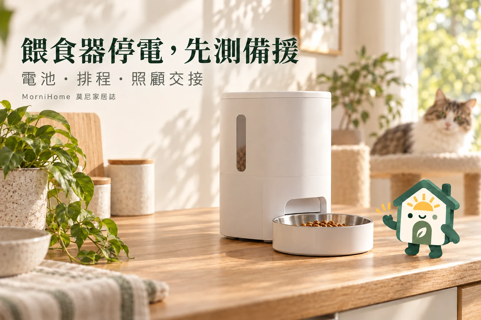 自動餵食器停電品牌情境示意封面