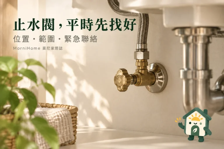 止水閥位置怎麼找？家中漏水前先建立供水開關圖