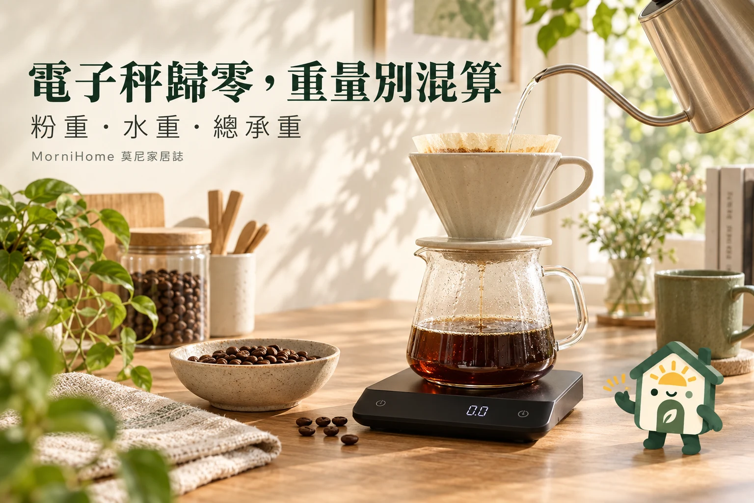 咖啡電子秤歸零品牌情境示意封面
