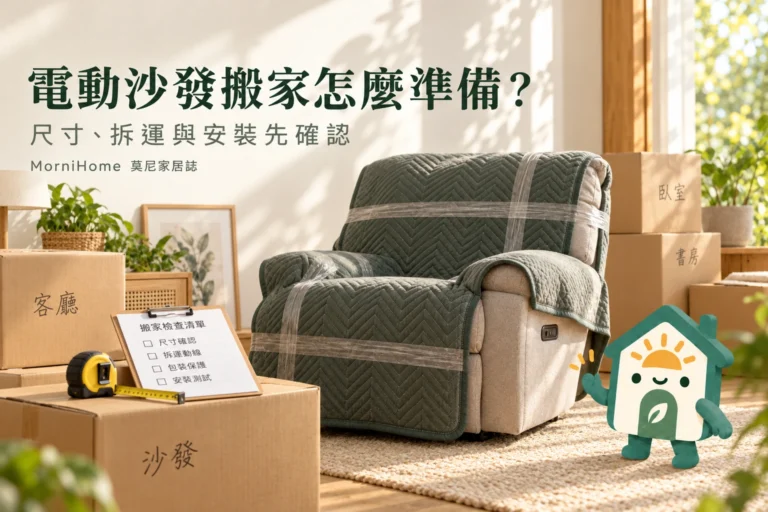 電動沙發搬家怎麼準備？尺寸、拆運與到府安裝清單