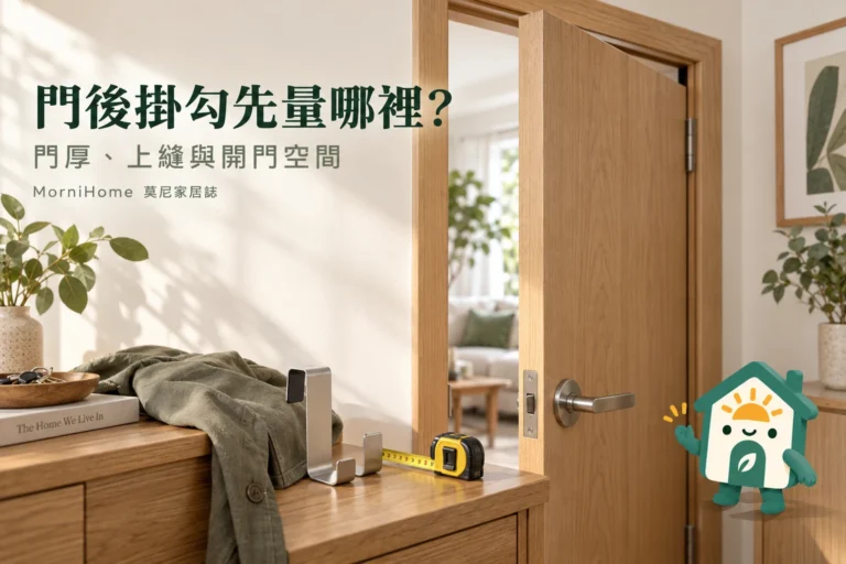 門後掛勾尺寸怎麼量？門厚、上縫與關門測試