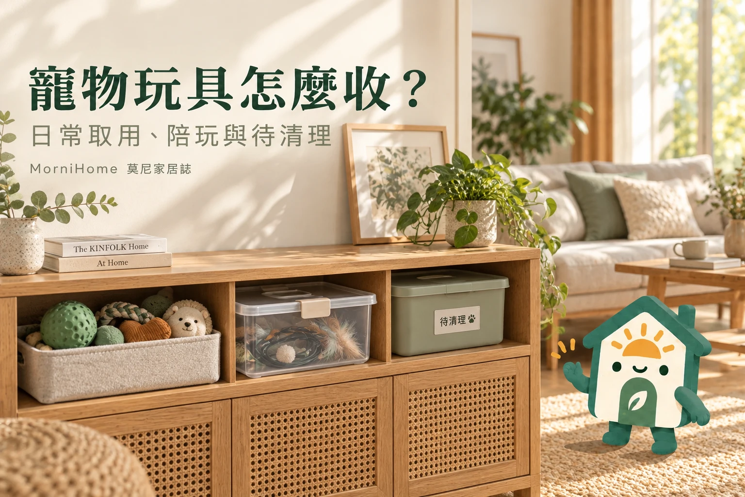 寵物玩具怎麼收？：日常取用、陪玩與待清理，生成攝影風格情境示意